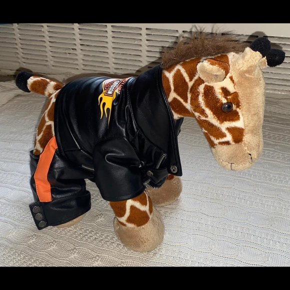 Build-A-Bear/Harley Davidson Leather Jacket Giraff - Picture 7 of 11